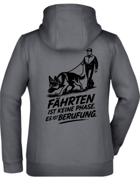 Doubleface Unisex Jacke mit Fährtenhund-Design/ Schäferhund